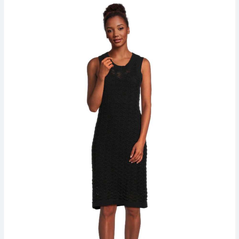 Time and Tru Women Small 4-6 Textured Stitch Sweater Dress NWT